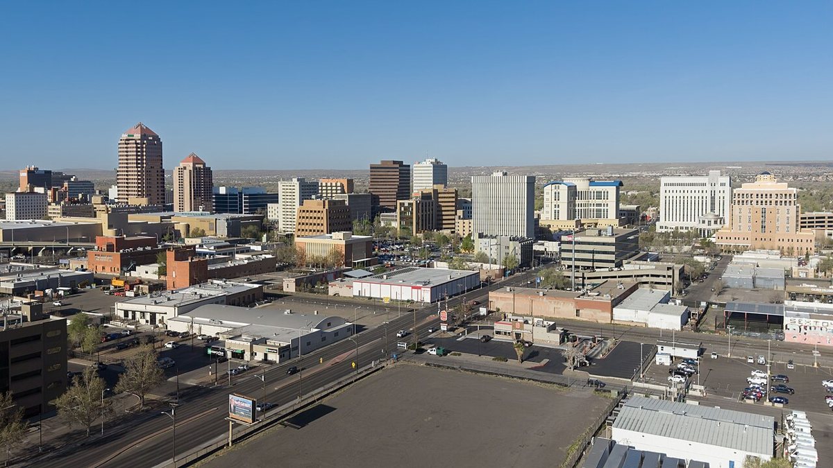 Albuquerque city view in daylight