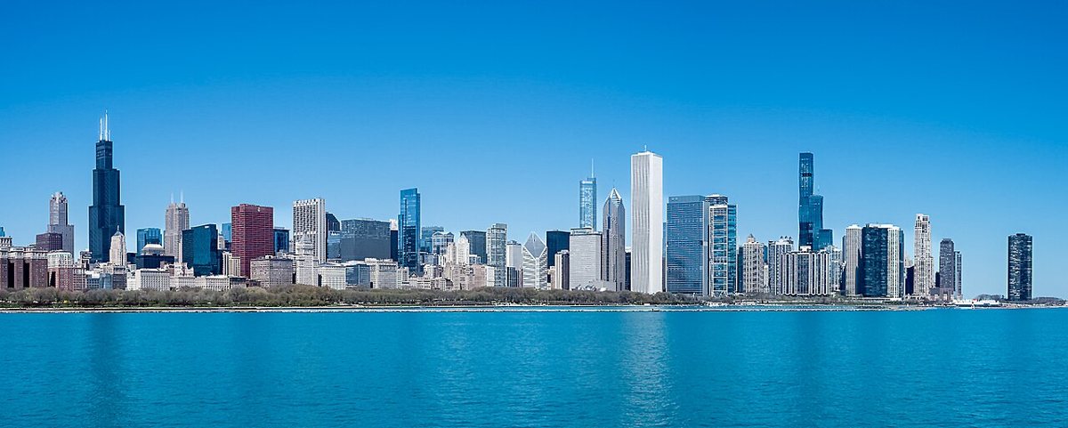 Chicago city view in daylight