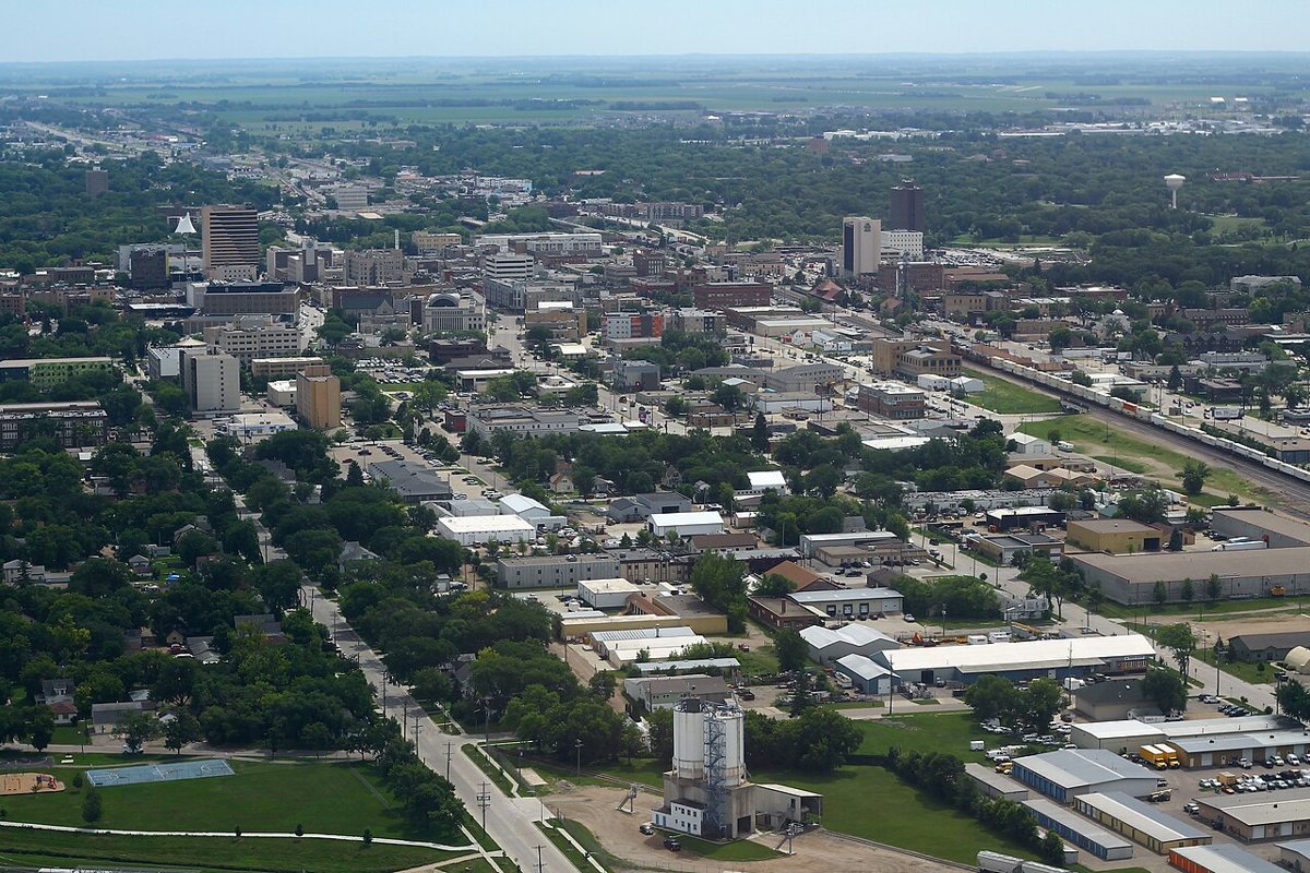 Fargo city view in daylight