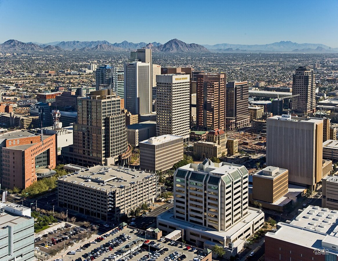 Phoenix city view in daylight