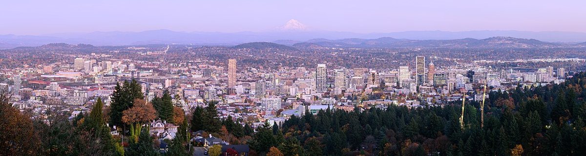 Portland city view in daylight