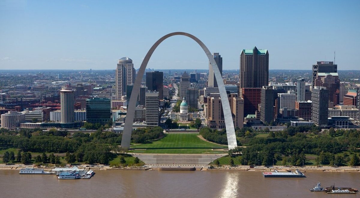 St. Louis city view in daylight