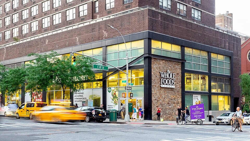 Upper East Side Whole Foods Market exterior in New York